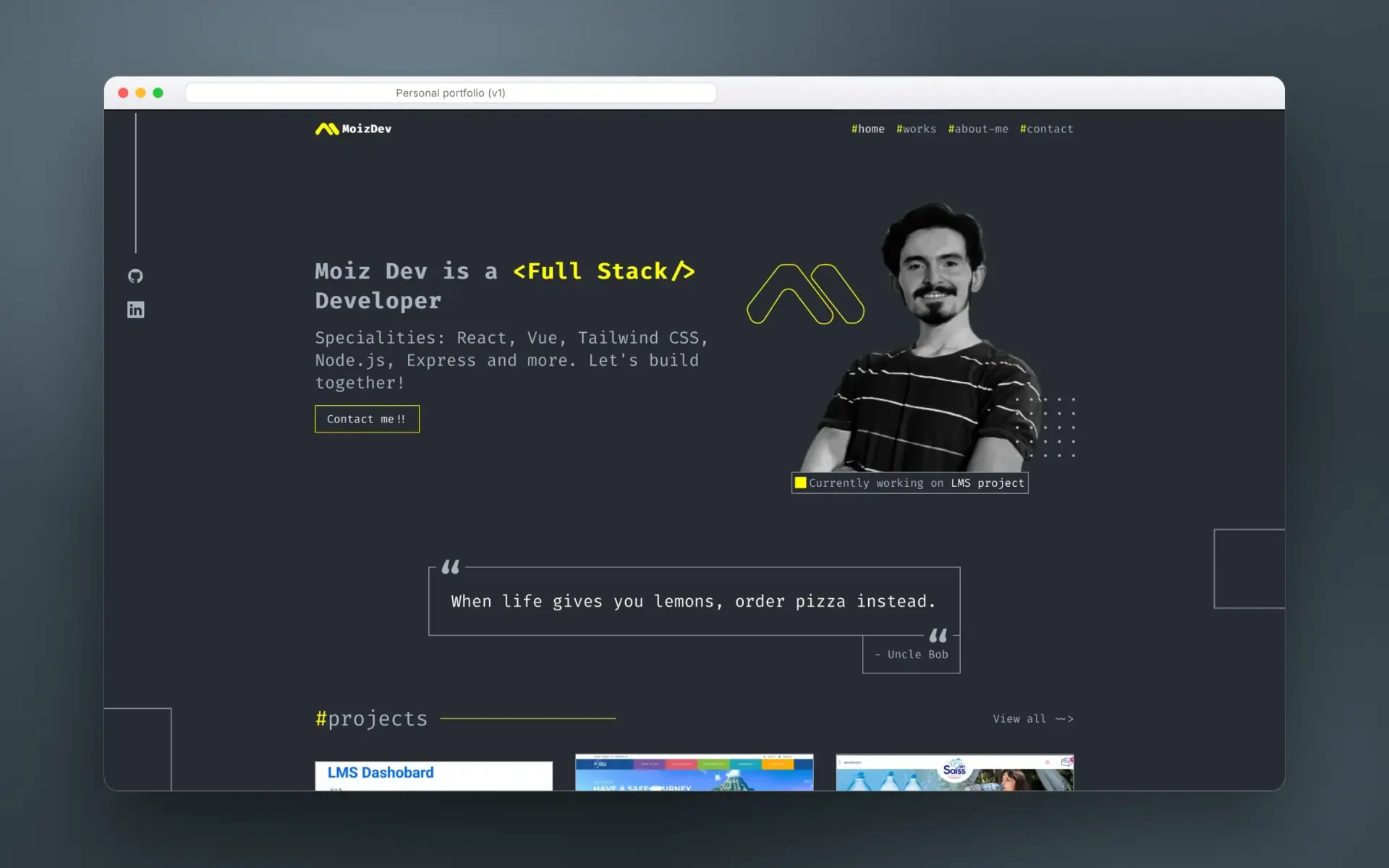 Portfolio Website — screenshot 2 of 2